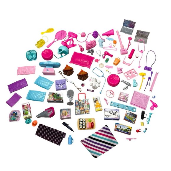 Lot Of 90 Barbie Doll Accessories Mixed Assortment - Picture 1 of 5
